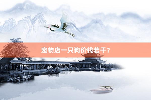 宠物店一只狗价钱若干？